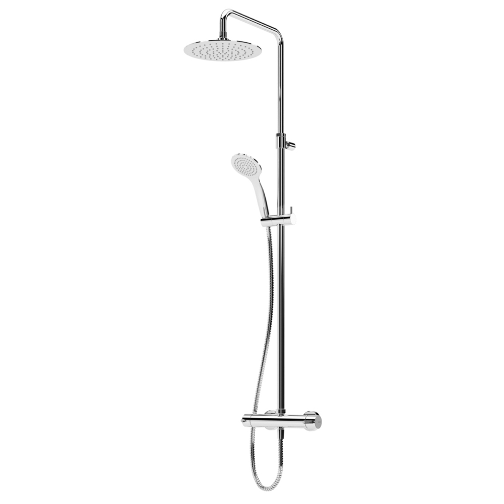 Βέργα ντουζ Shower system for wall mounting with adjustable ABS head shower Ø230mm and shower rail - Bruma