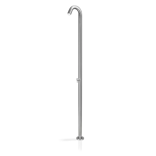 Linki - Freestanding outdoor shower in AISI 316L with mixer OUT001