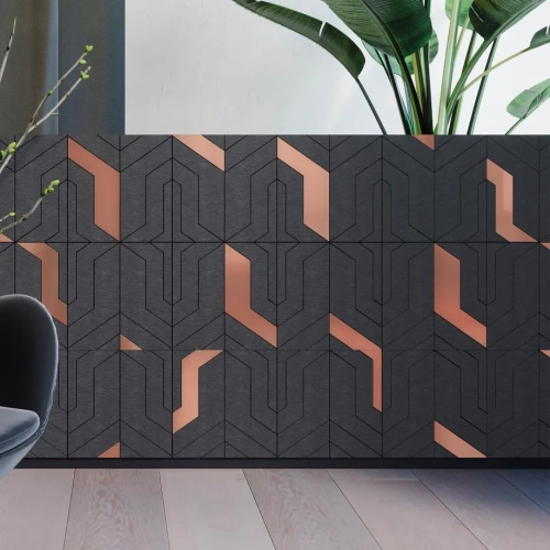 ψηφίδες Focus black copper 28x29x0,98 cm, L’Antic Colonial